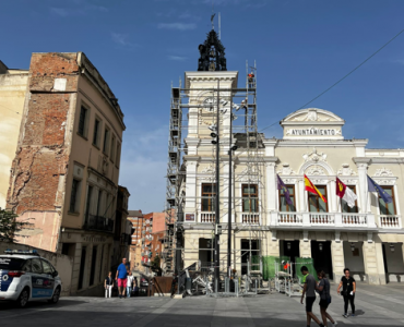 torre ayuntamiento guadalajara andamio