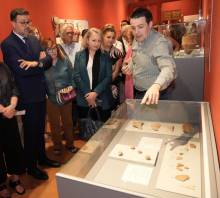 Caraca día de la inauguración de la exposición