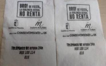 servilletas contra la violencia de genero