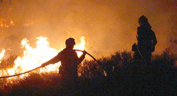 Incendio forestal Foto Eduardo Bonilla