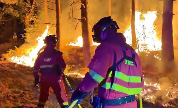 Incendio Pico del Lobo Infocam UME atacar con fuego controlado 21