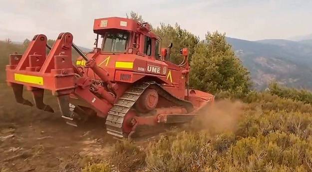 Incendio Pico del Lobo Infocam UME cortafuego 23