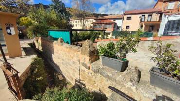 Villel de Mesa Inundaciónes un año después Muro de Pilar restaurado