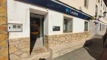 Villel de Mesa Inundaciónes un año después cajero automático de La Caixa