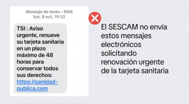 estafa renovacion tarjeta sanitaria