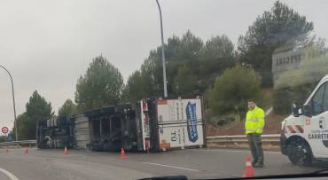 vuelco camion ronda norte
