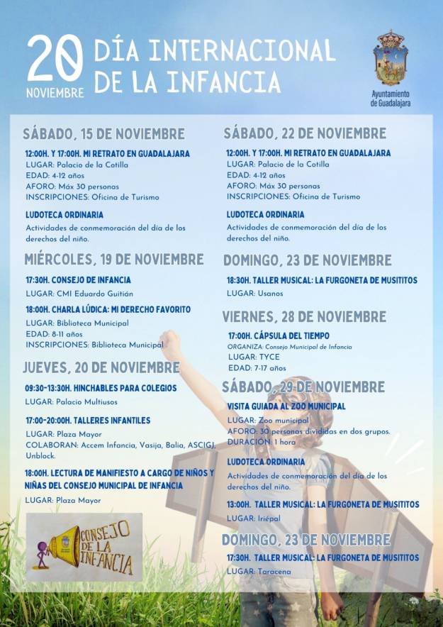 Cartel actividades Día de la Infancia