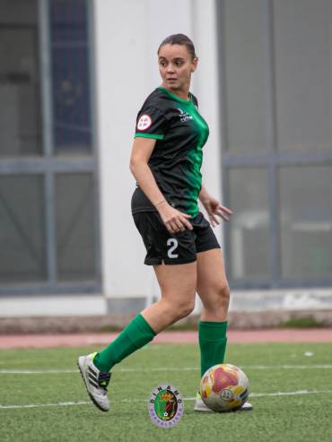 Claudia Rodríguez autora del primer gol dinamista ante el Samper