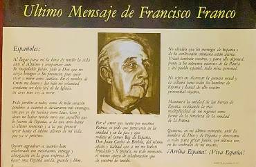 Último mensaje de Franco