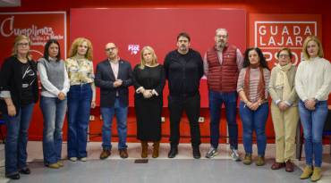 Con semblante serio y preocupación se reunía la ejecutiva permanente del PSOE Guadalajara. Ejecutiva permanente del PSOE Guadalajara en la reunión del viernes por la tarde 1