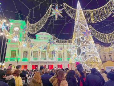 Foto: Yayo Ruiz/GUdiario. Navidad 2025 luces Plaza Mayor Foto Yayo Ruiz
