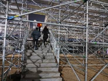 Poco antes de las 21:00 se ha abierto la grada supletoria. Foto: Eduardo Bonilla. Guadalajaradiario Depor - Barça Grada Supletoria abierta