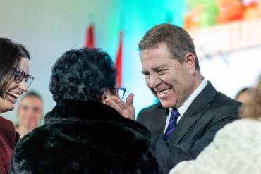 Foto: Piedad López. Page esta mañana en un acto en Cogolludo