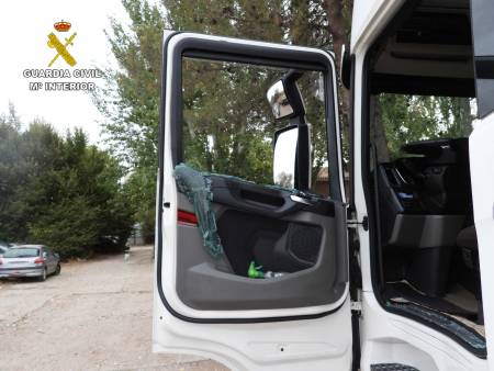 camion ventana rota robo