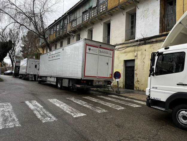 camiones rodaje reina roja