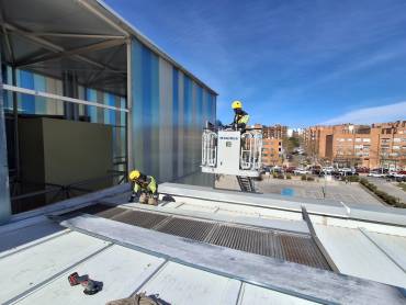 Bomberos palacio Multiusos rachas de viento Foto Bomberos Guadalajara
