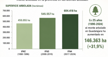 aumento masa forestal guadalajara 35 anos