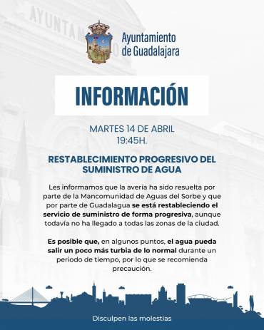 Cris del agua Ayto Guadalajara