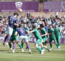 El Deportivo Guadalajara que dominó en el primer tiempo se vio superado por el Ferrol en el segundo Foto Eduardo Bonilla 1 1