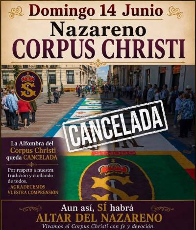cancelada alfombra nazareno