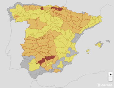 mapa ola calor 2026 mayo
