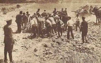 Guerra Civil en Guadalajara Colección Albero y Segovia - AHORA - Biblioteca Nacional - Artillería 