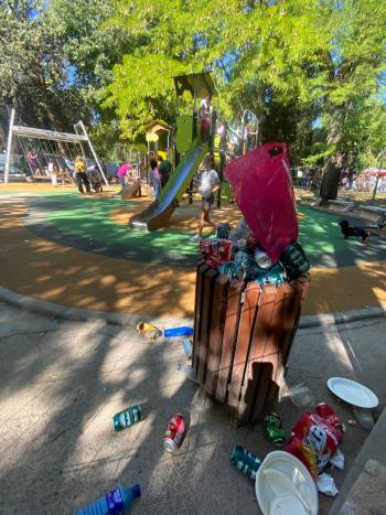 basura zonas infantiles ferias
