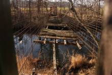 El Puente Colgado, en serio peligro. Foto: Azuqueca Senda Tiempo. Puente 1