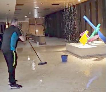 Parador de Molina inundaciones por tormenta Hall
