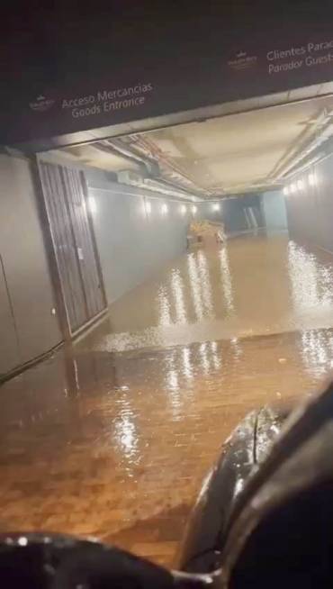 Parador de Molina inundaciones por tormenta garaje