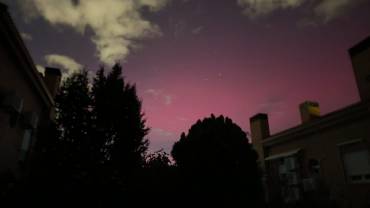 Aurora boreal en Guadalajara