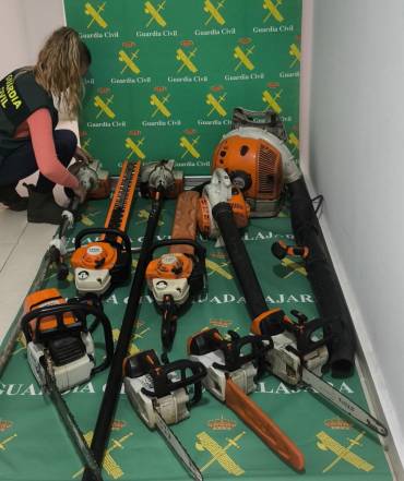 robo material de jardineria en azuqueca
